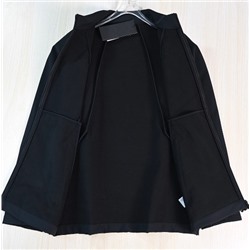 Мужская спортивная куртка из мягкого флиса с воротником-стойкой