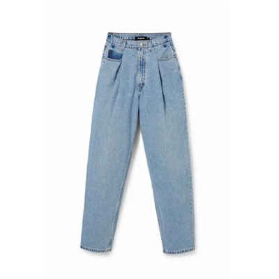 Vaquero loose pinzas upcycling