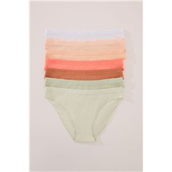 Pack 7 bragas clásicas algodón colores vivos