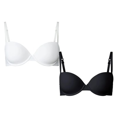 ESMARA® Lingerie BH, 2 Stück, in Plunge-Form, mit gepaddeten Cups, mit Elasthan