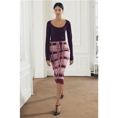 ZW COLLECTION PRINTED SKIRT