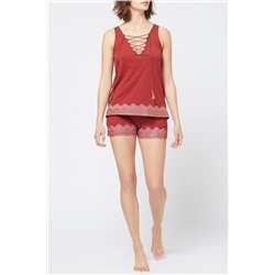 Top Ketty Rojo teja