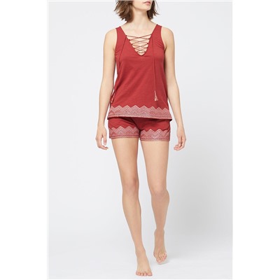 Top Ketty Rojo teja