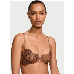 Dream Angels Wicked Unlined Boho Floral Embroidery Balconette Bra Push Up without Padding