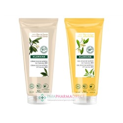 Klorane Cupuaçu Crème Douche Nutritive Fleur de Cupuaçu + Gel Douche Nutritif Fleur d'Oranger 2x200mlLot  × 2