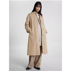 Tommy Hilfiger Peached Cotton Mac Coat