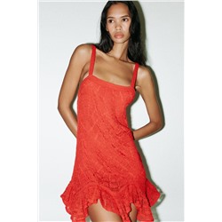 PEPLUM CROCHET DRESS