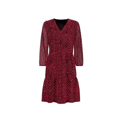 ESMARA® Kleid Damen Chiffon, tailliert geschnitten