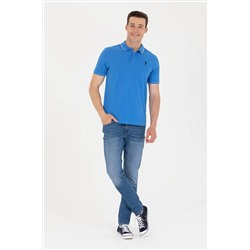 Erkek Saks Basic Polo Yaka Tişört