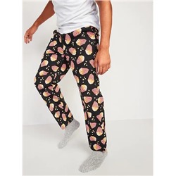 Printed Poplin Pajama Pants for Men