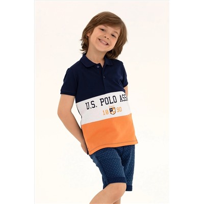Erkek Çocuk Turuncu Polo Yaka Tişört