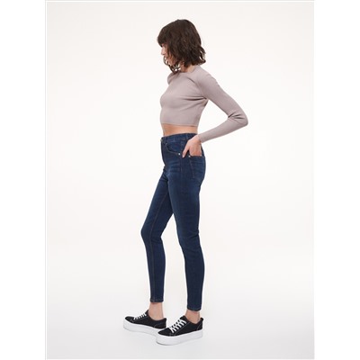 Slim-Jeans mit hoher Leibhöhe