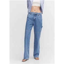 Jeans cargo carpenter -  Mujer | MANGO OUTLET España