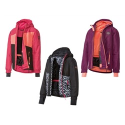 crivit Mädchen Skijacke, mit reflektierenden Details