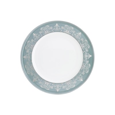 Сервиз обеденный, 6 перс, 27 пр, фарфор F, бело-синий, Кружево, Silver lace, 62699