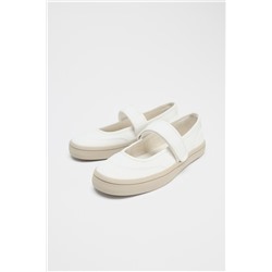 FABRIC STRAPPY BALLERINAS
