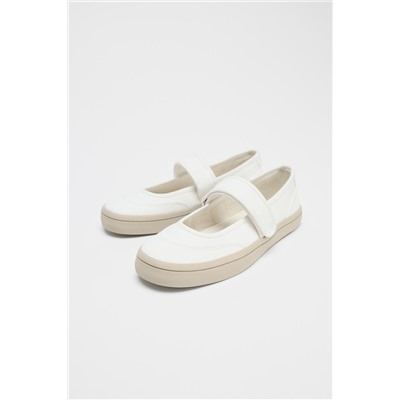 FABRIC STRAPPY BALLERINAS