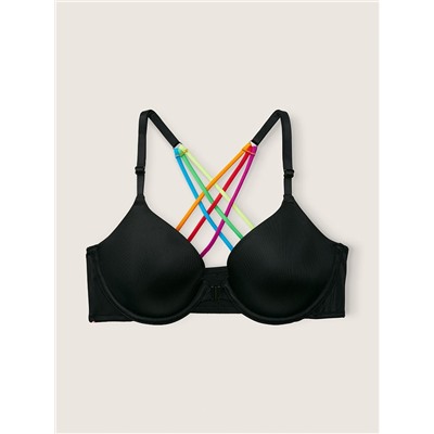 PINK Wear Everywhere Front-Close T-Shirt Lightly Lined Bra