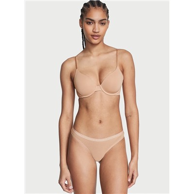 Stretch Cotton Thong Panty