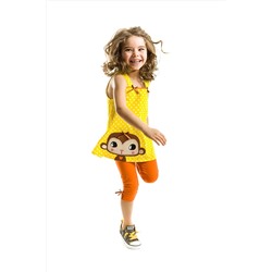 Denokids Sarı Maymuncuk Tunik Takım CFF-19Y1-195