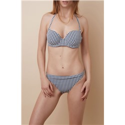 Sujetador de biquini Pixie Blanco y azul marino