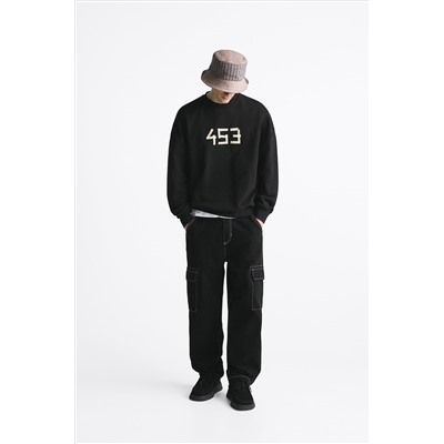 SUDADERA TEXTO ESTAMPADO
