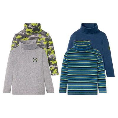 LUPILU® Kleinkinder Rollkragenshirts Jungen, 2 Stück