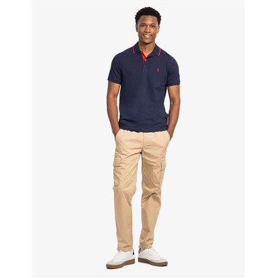 SLIM FIT STRETCH SOLID PIQUE POLO SHIRT