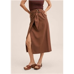 Falda cruzada hebilla -  Mujer | MANGO OUTLET Melilla