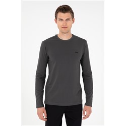 Erkek Antrasit Basic Sweatshirt