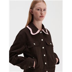 Jacke mit dekorativem Kragen