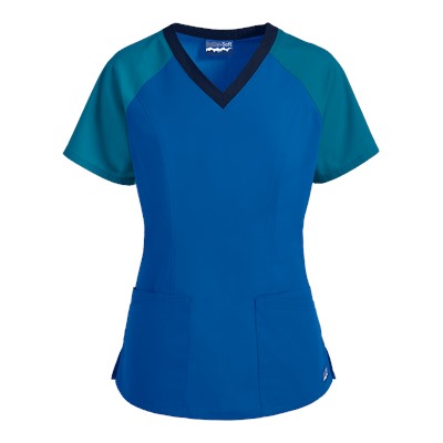 Butter-Soft Scrubs by UA™ Raglan Sleeve Four Pocket Top