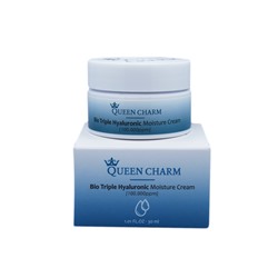 [QUEENCHARM] Крем для лица увлажняющий БИОКОМПЛЕКС ГИАЛУРОНОВОЙ КИСЛОТЫ 10% Bio Triple Hyaluronic Moisture Cream, 30 мл