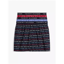 Tommy Logo Woven Boxer 3-Pack