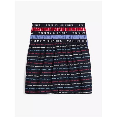 Tommy Logo Woven Boxer 3-Pack