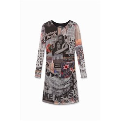 Vestido tul periódicos