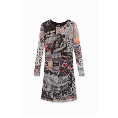 Vestido tul periódicos
