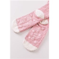 Calcetines largos Smiley rosa
