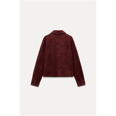 FAUX SUEDE JACKET