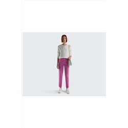 United Colors of Benetton Kadın Ametist Elastanlı Basic Chino Pantolon 123P4GD7558S3-6K9