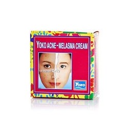 Крем отбеливающий для лица против акне и мелазмы с коэнзимом Q-10 Yoko 4 гр/Yoko Acne-Melasma Cream Co Enzyme Q-10 4 gr