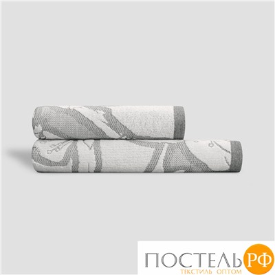 Togas АННАМИ серый с бел К-т полотенец 50х100/70х140, 100% хлопок, 550 г/м2