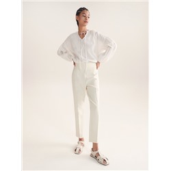 Bluse mit Bindedetail