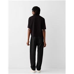 Tailored lyocell blend balloon trousers