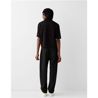 Tailored lyocell blend balloon trousers