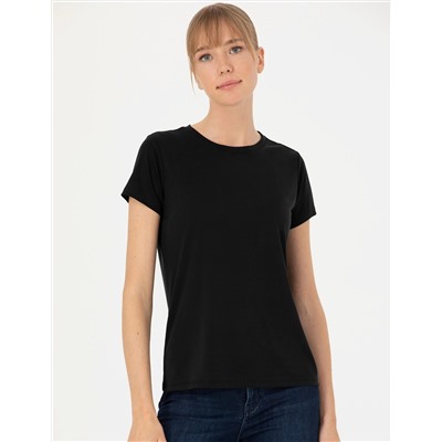 Siyah Regular Fit Basic Tişört