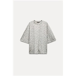 ANIMAL PRINT OVERSIZED T-SHIRT