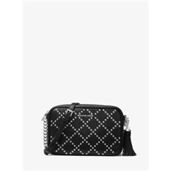 MICHAEL MICHAEL KORS Ginny Grommeted Leather Crossbody