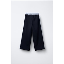 WIDE-LEG TROUSERS WITH STRIPED TAPING