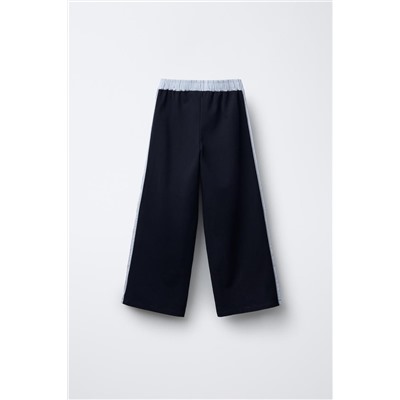 WIDE-LEG TROUSERS WITH STRIPED TAPING